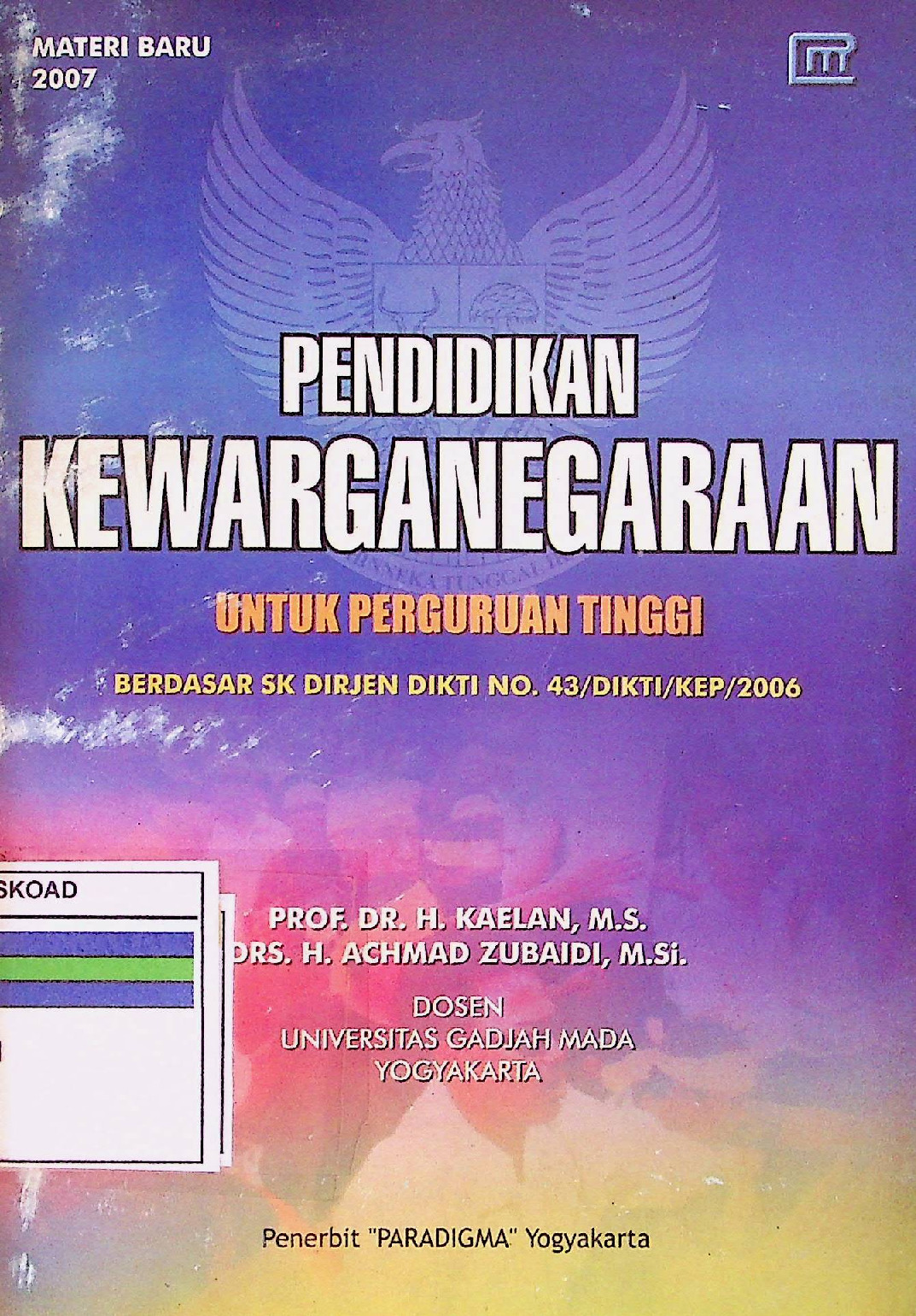 PENDIDIKAN KEWARGANEGARAAN UNTUK PERGURUAN TINGGI